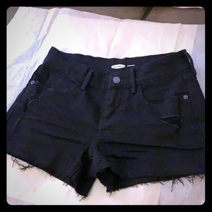 N W O T distressed jean shorts